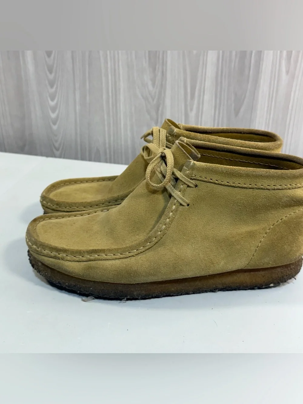 Clarks Originals Mens Wallabee Maple Suede Chukka Boot Sz 9 Crepe Sole Moc Toe